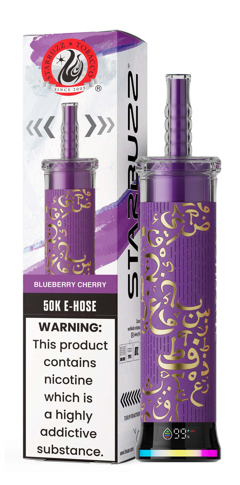 Blueberry Cherry Starbuzz E-Hose 50K Blueberry Cherry Starbuzz E-Hose 50K Disposable Vape