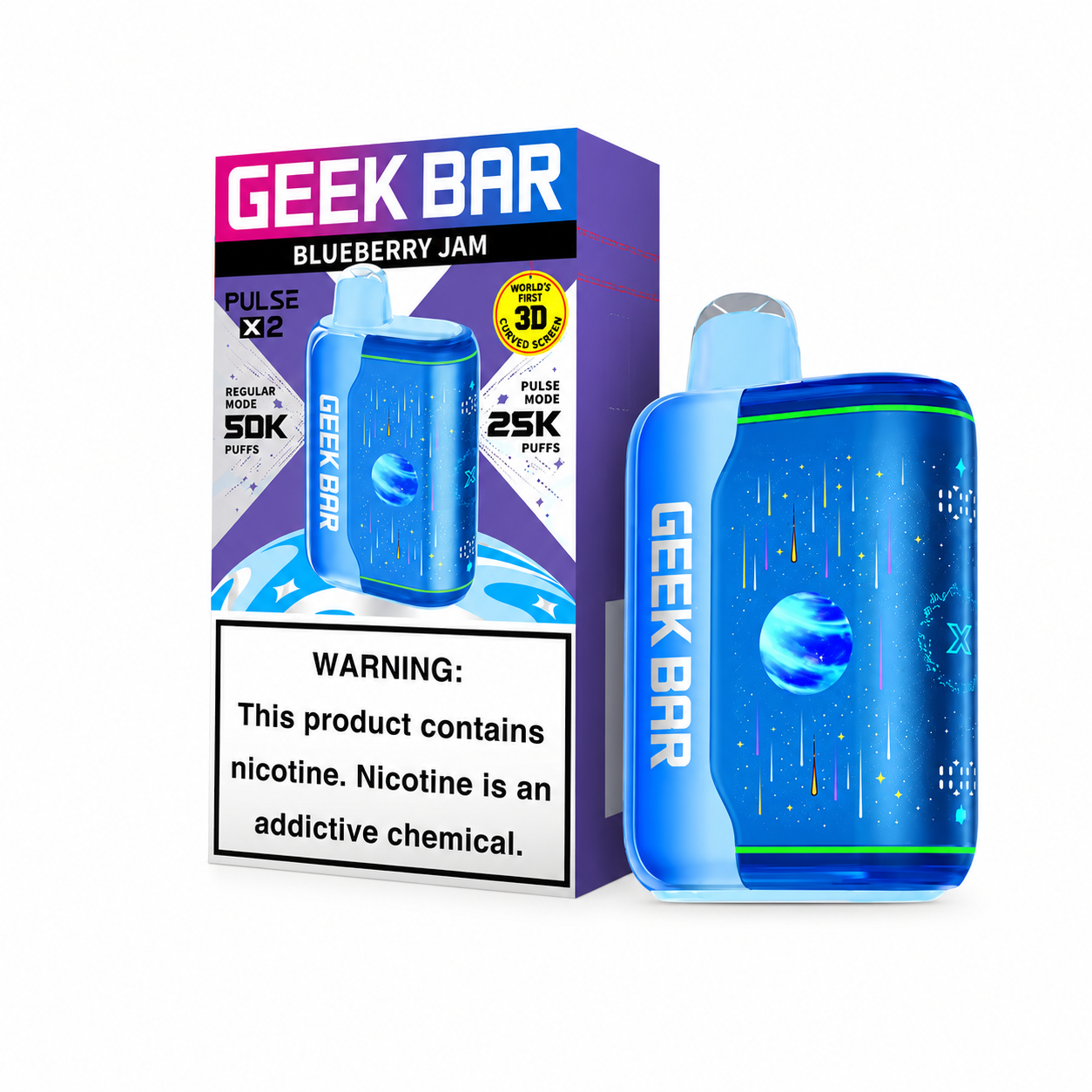 Blueberry Jam Geek Bar Pulse X2 50K Blueberry Jam Geek Bar Pulse X2 50K