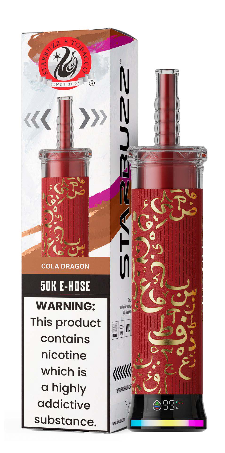 Cola Dragon Starbuzz E-Hose 50K Cola Dragon Starbuzz E-Hose 50K