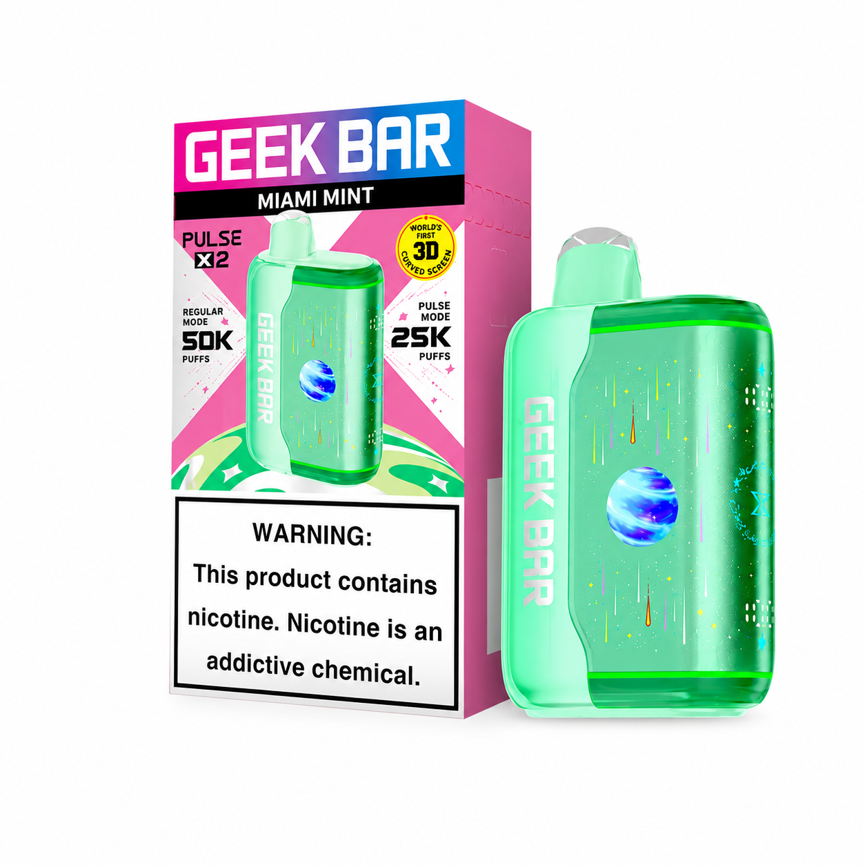 Miami Mint Geek Bar Pulse X2 50K4 Miami Mint Geek Bar Pulse X2 50K
