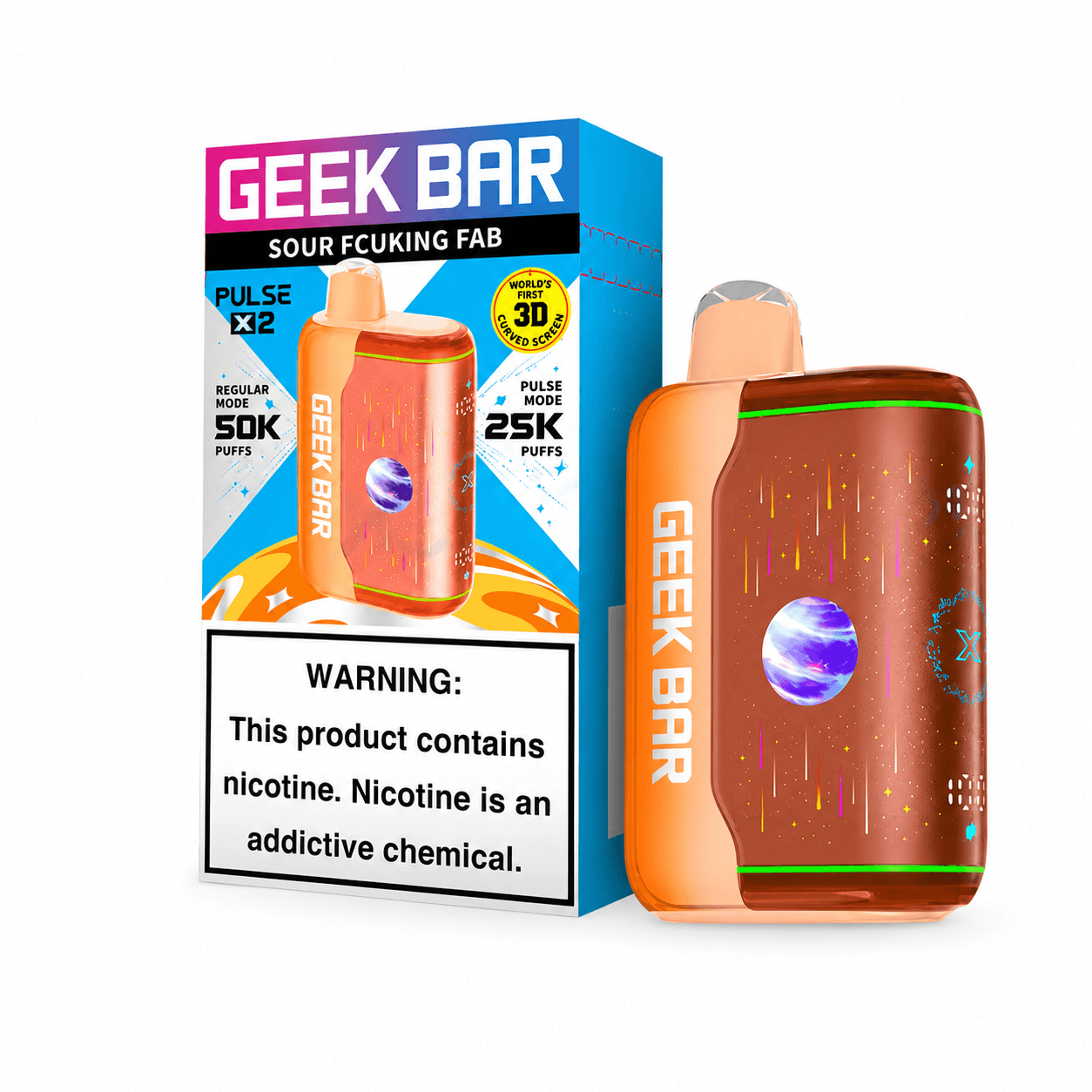 Sour Fcuking Fab Geek Bar Pulse X2 50K Disposable Vape
