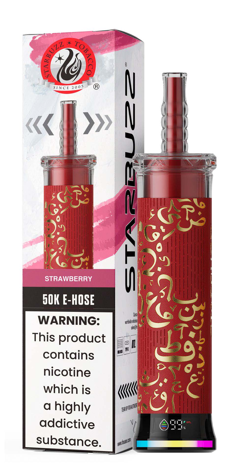 Strawberry Starbuzz E-Hose 50K Strawberry Starbuzz E-Hose 50K Disposable Vape