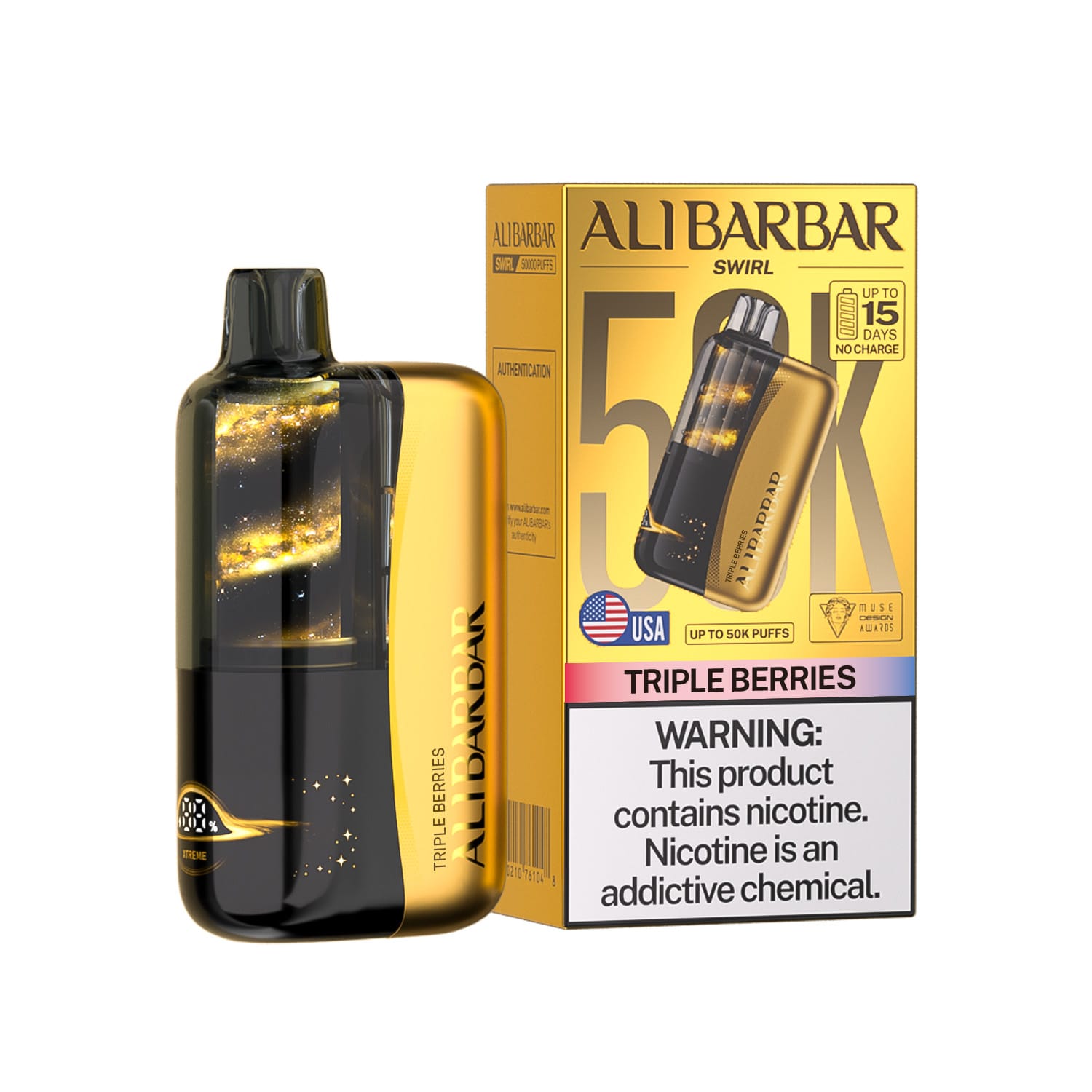 Triple Berries Alibarbar Swirl 50K Disposable Vape