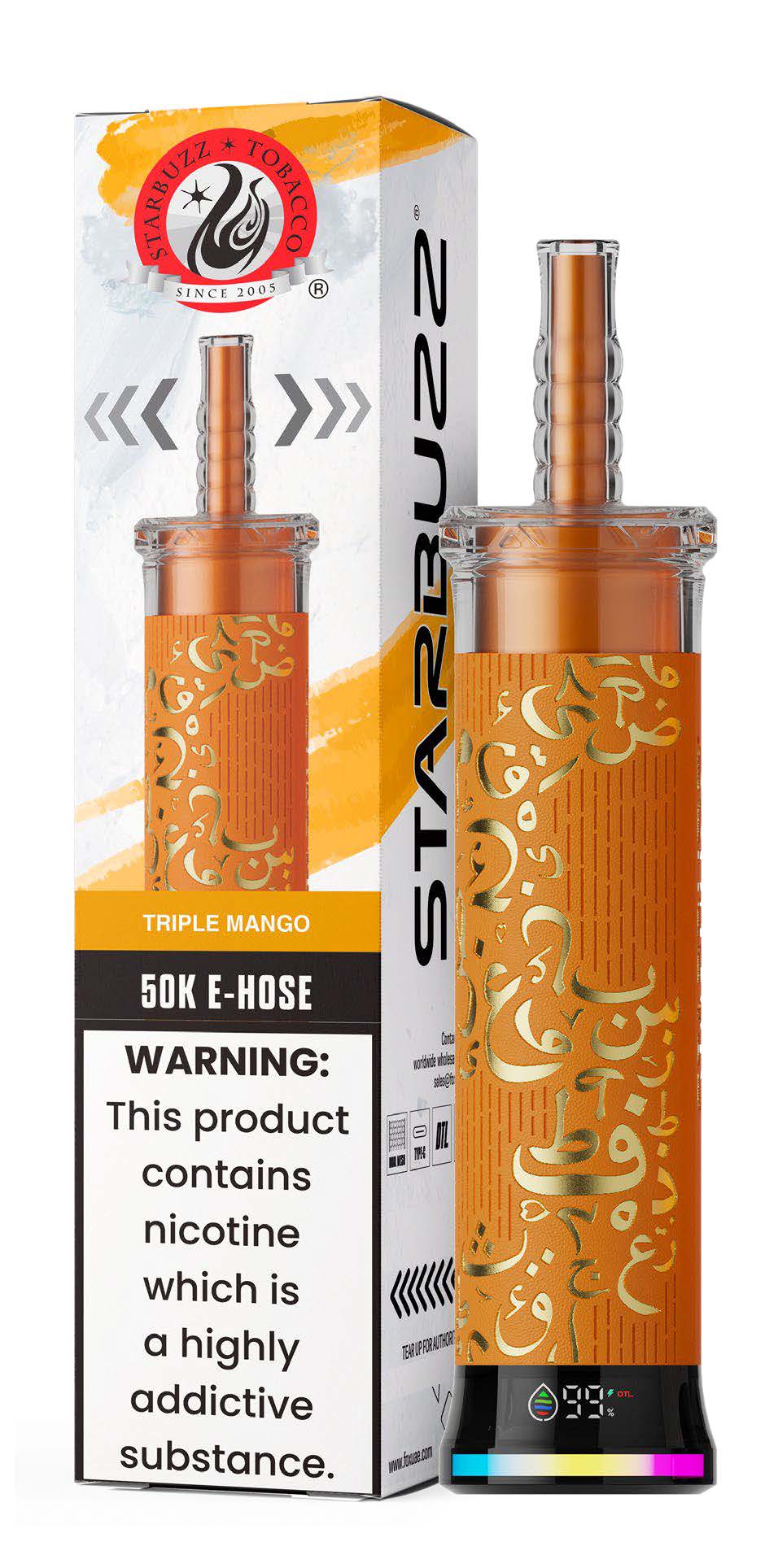 Triple Mango Starbuzz E-Hose 50K Triple Mango Starbuzz E-Hose 50K