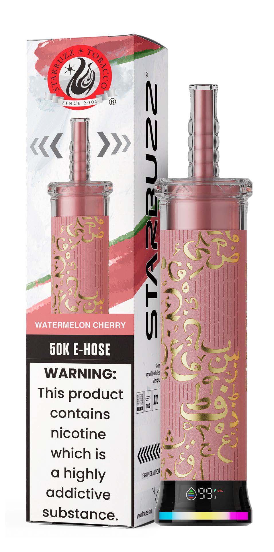 Watermelon Cherry Starbuzz E-Hose 50K Watermelon Cherry Starbuzz E-Hose 50K Disposable Vape