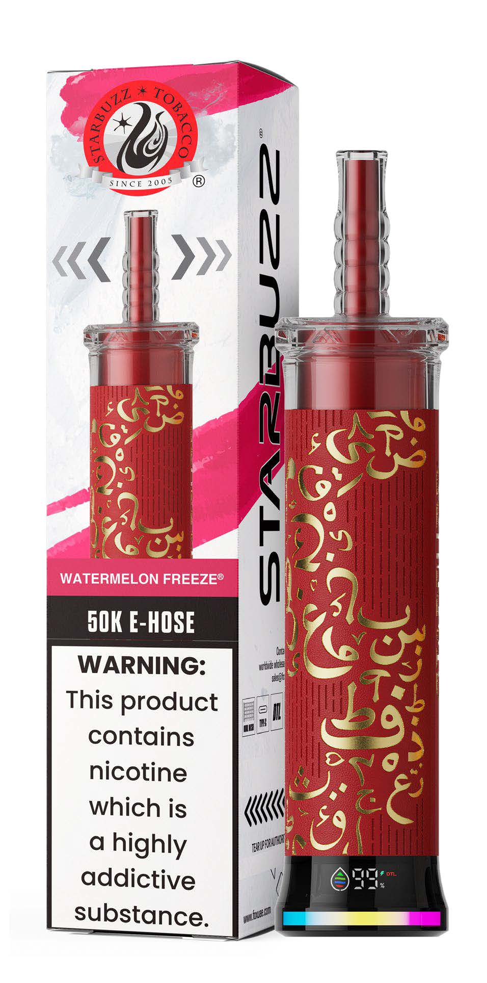 Watermelon Freeze Starbuzz E-Hose 50K Watermelon Freeze Starbuzz E-Hose 50K Disposable Vape