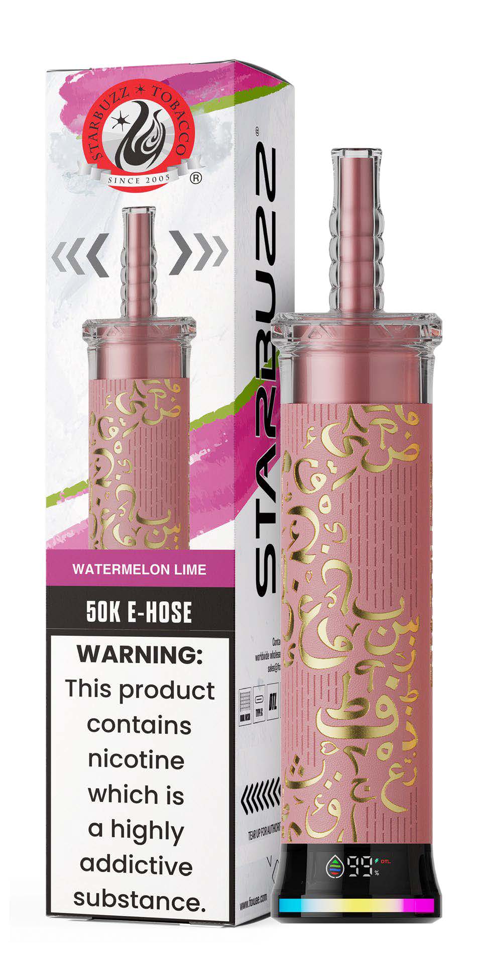 Watermelon Lime Starbuzz E-Hose 50K Watermelon Lime Starbuzz E-Hose 50K Disposable Vape