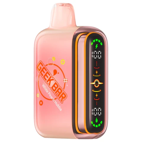 White Peach Hubba Geek Bar Pulse 2 25K Disposable Vape