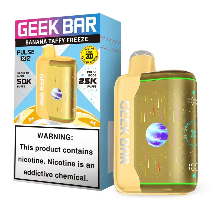 Banana Taffy Freeze Geek Bar Pulse X2 50K Disposable Vape
