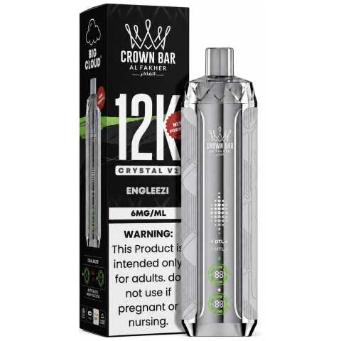 Engleezi Al Fakher Crown Bar Crystal V2 12K Disposable Vape