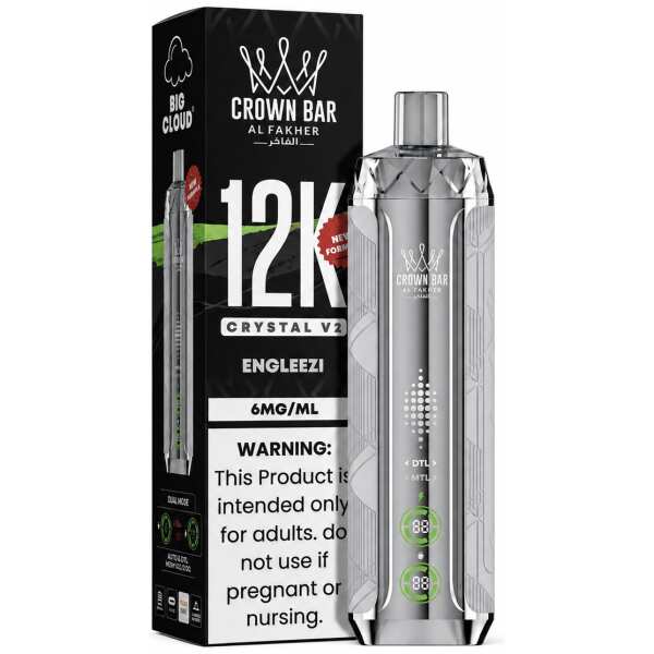 Engleezi Al Fakher Crown Bar Crystal V2 12K Disposable Vape