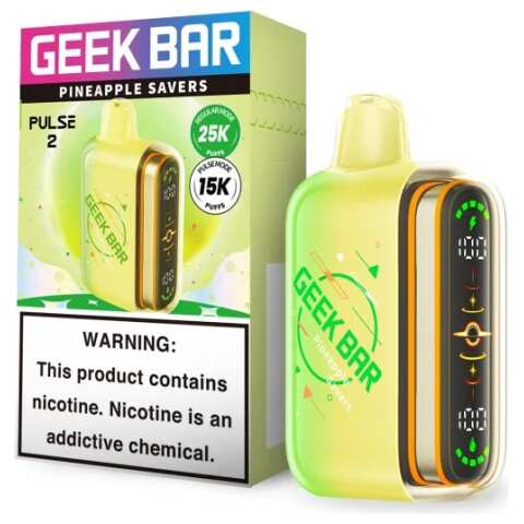 Pineapple Savers Geek Bar Pulse 2 25K Disposable Vape