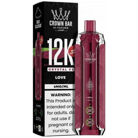 Love Al Fakher Crown Bar Crystal V2 12K