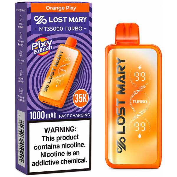 Orange Pixy Lost Mary MT35000 Turbo Disposable Vape 35000 Puffs