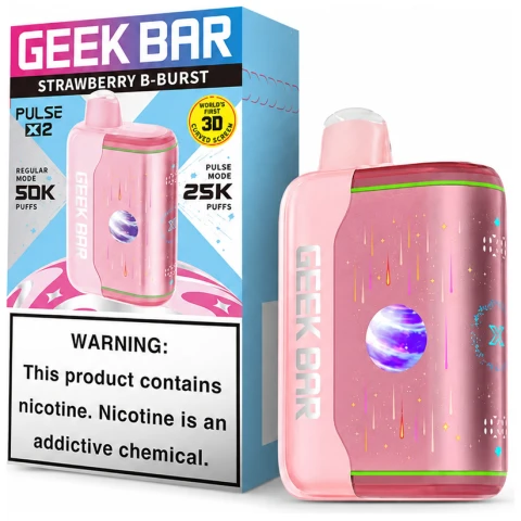 Strawberry B-Burst Geek Bar Pulse X2 50K Disposable Vape
