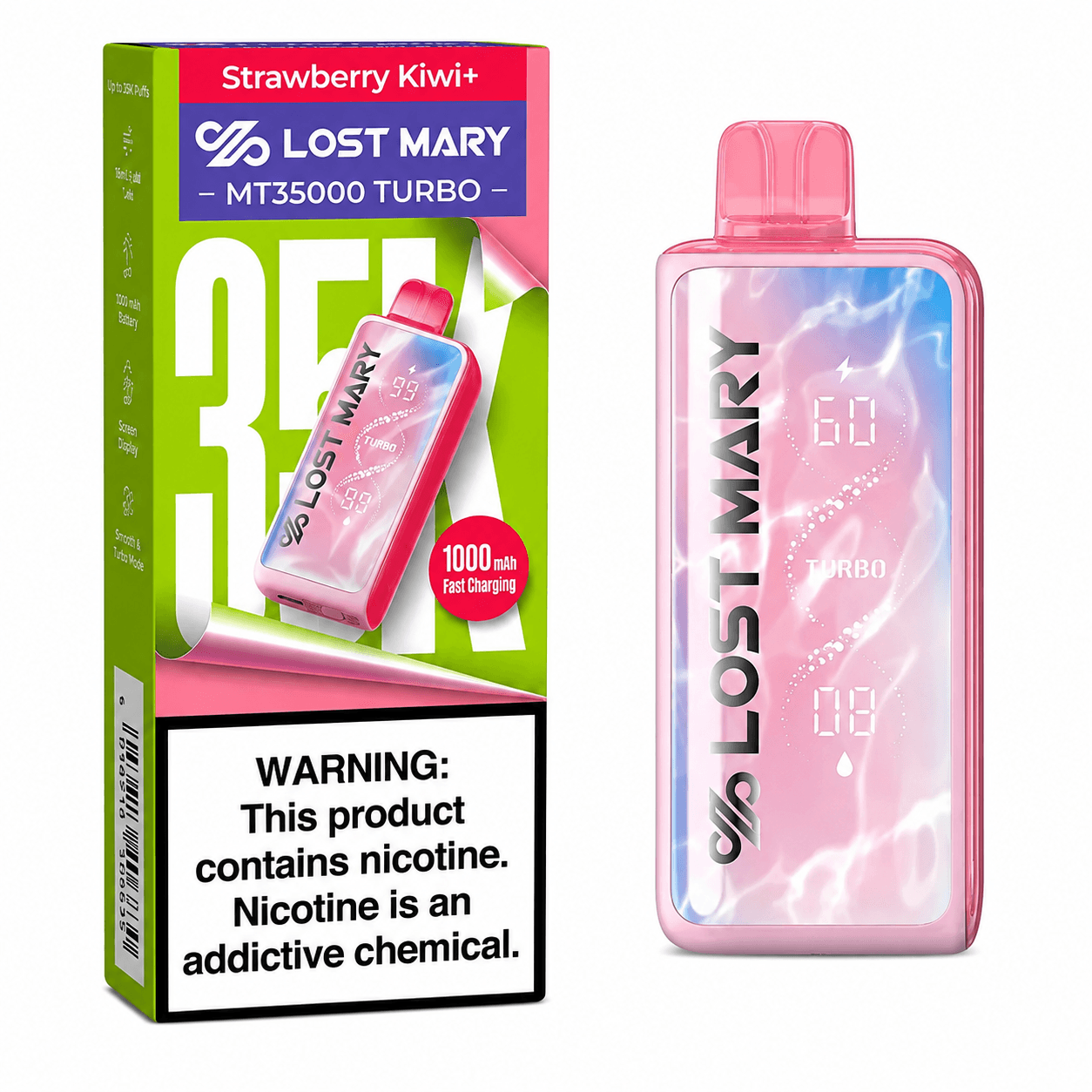 Strawberry Kiwi Lost Mary MT35000 Turbo