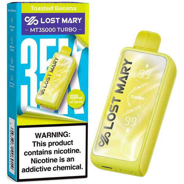 Toasted Banana Lost Mary MT35000 Turbo Disposable Vape 35000 Puffs