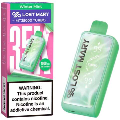 Winter Mint Lost Mary MT35000 Turbo Disposable Vape 35000 Puffs