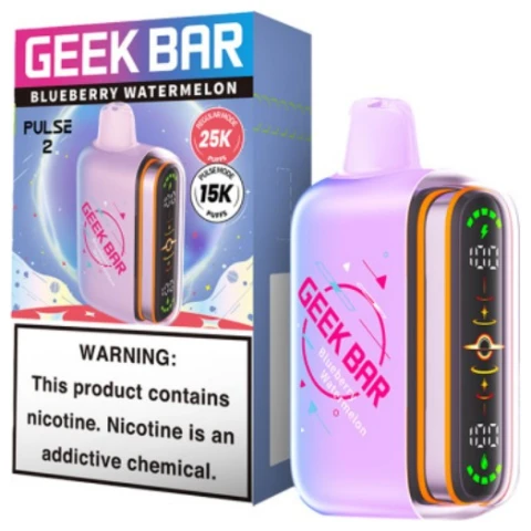 Blueberry Watermelon Geek Bar Pulse 2 25K Disposable Vape