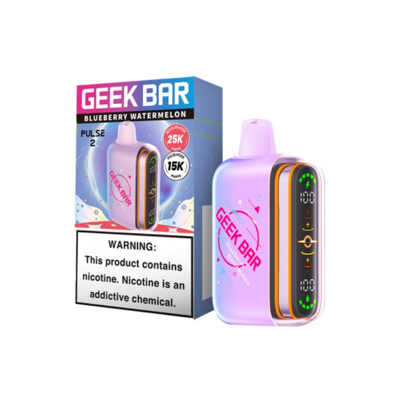 blueberry-watermelon-geek-bar-pulse-2-25k Blueberry Watermelon Geek Bar Pulse 2 25K Disposable Vape