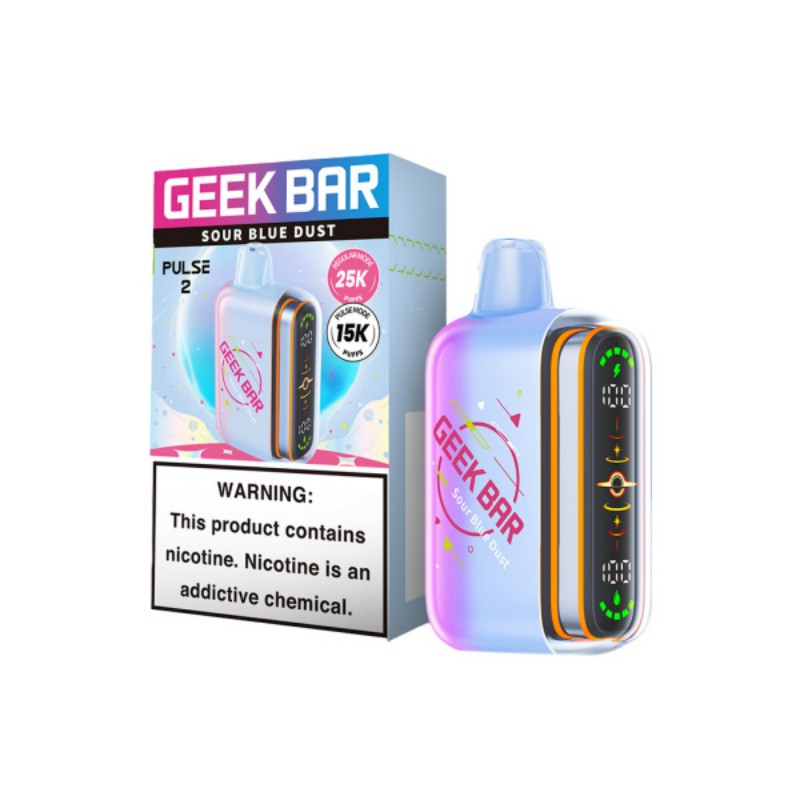 sour-blue-dust-geek-bar-pulse-2-25k Sour Blue Dust Geek Bar Pulse 2 25K Disposable Vape