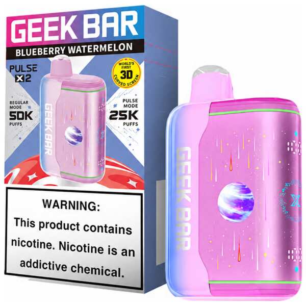 Blueberry Watermelon Geek Bar Pulse X2 50K