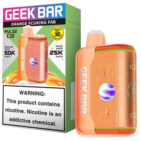 Orange Fcuking Fab Geek Bar Pulse X2 50K
