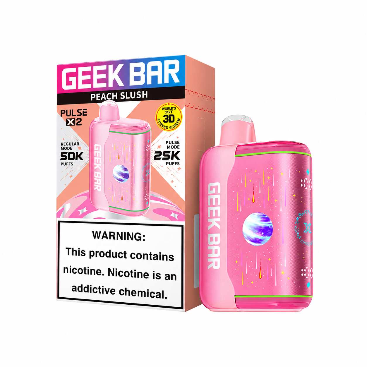 Peach Slush Geek Bar Pulse X2 50K