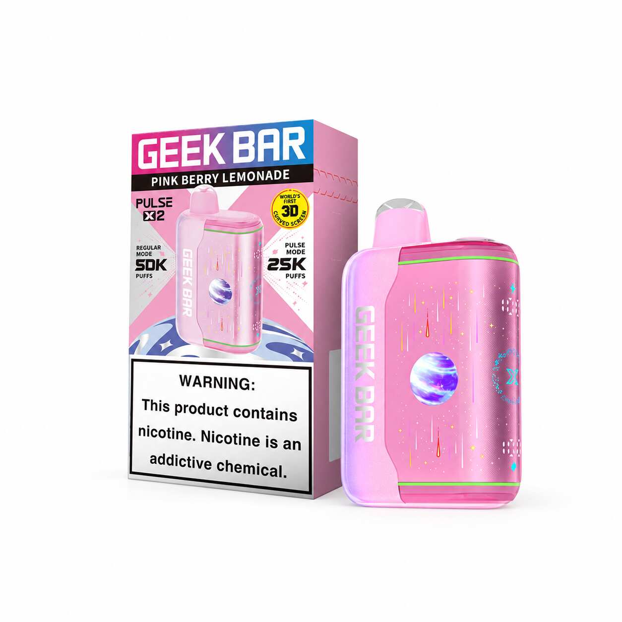 Pink Berry Lemonade Geek Bar Pulse X2 50K
