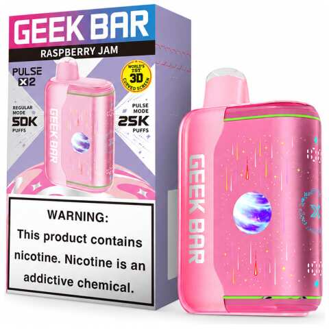 Raspberry Jam Geek Bar Pulse X2 50K