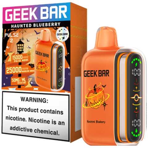 Haunted Blueberry Geek Bar Pulse 2 25K Disposable Vape