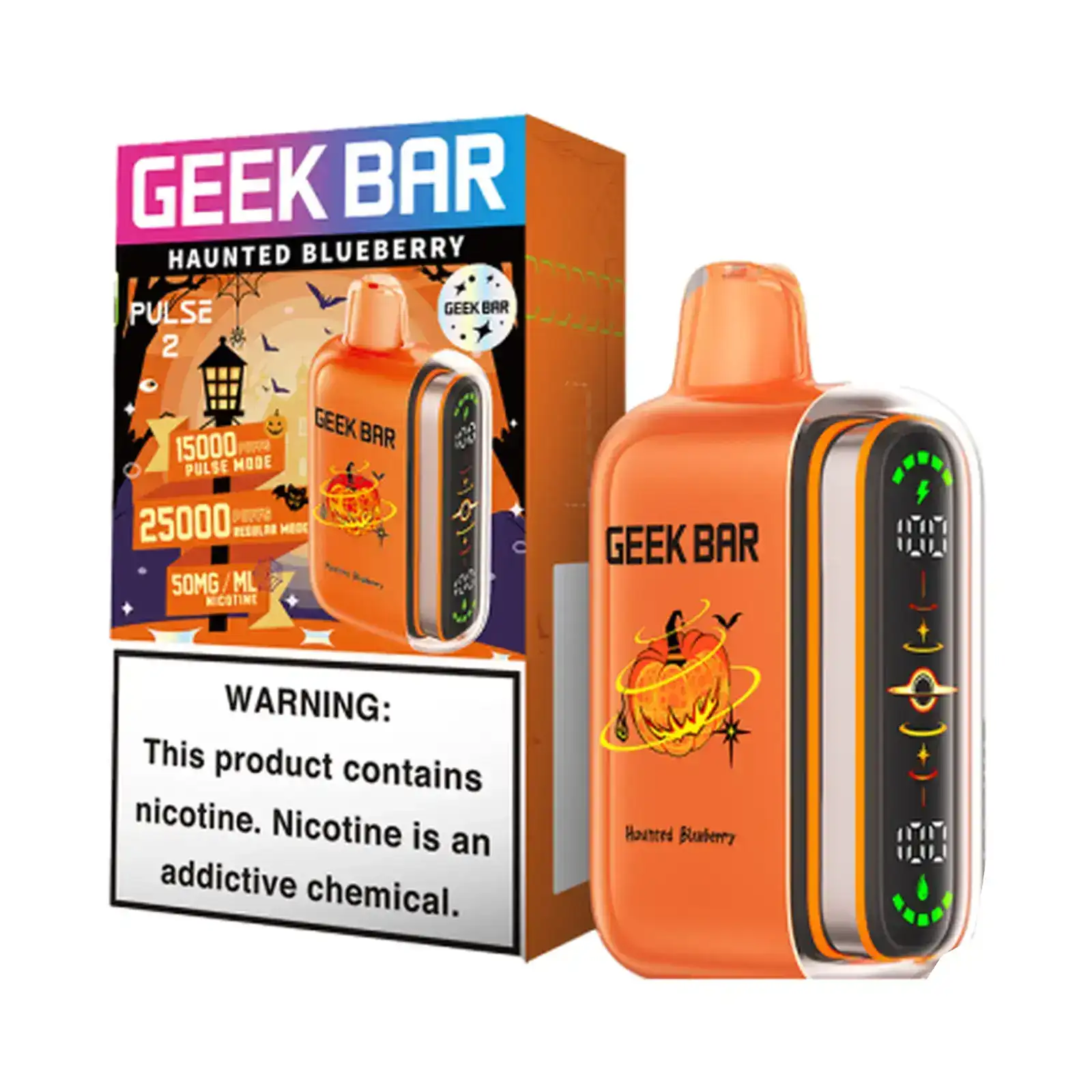 Haunted Blueberry Geek Bar Pulse 2 25K Disposable Vape